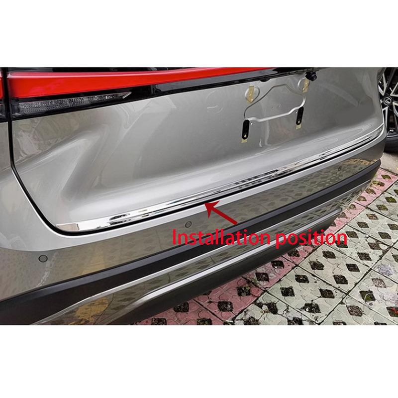 For Lexus RX 350 350h 450h+ 500h   2024 Steel Car Rear Door Trunk Lid Tailgate Strip Trim Frame Cover Auto Accessories
