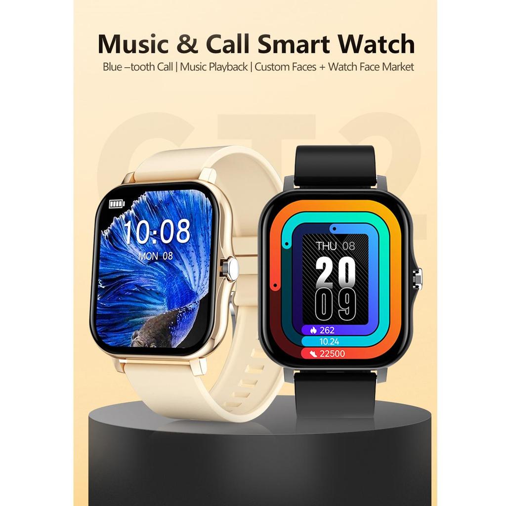 Nowy inteligentny zegarek dla mężczyzn i kobiet Prezent dla Xiaomi Pełny ekran dotykowy Sport Fitness Zegarki BT Call Cyfrowy smartwatch Zegarek na rękę
