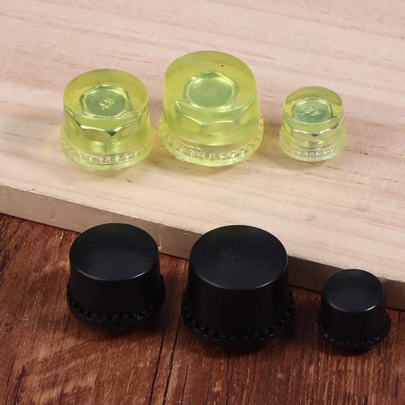 1 Pair Of Double Face Tap Rubber Hammer Head 25Mm 30Mm 35Mm 40Mm 45Mm Yellow Black Hammer Replacement Striking Head