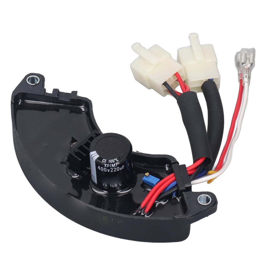 Generator Automatic Voltage Regulator 3 Phase 8 Wire ABS Shell 400V 220UF Capacitor AVR Voltage Regu