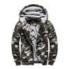 Free Shipping Men's Camouflage Velvet Hoodie, Autumn-Winter, British Style Plus Size Slim Fit Jacket.