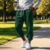 Men's Color Sweatpants with Elastic Waist and Cuffed Ankles for Casual Wear