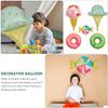5 Pcs Halloween Balloon Child Number Balloons Ice Cream Donut Aluminum Film Photo Prop