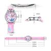 Elsa Girls' Light-Up Watch Blue Gift Edition for Kids School Entrance Ceremony