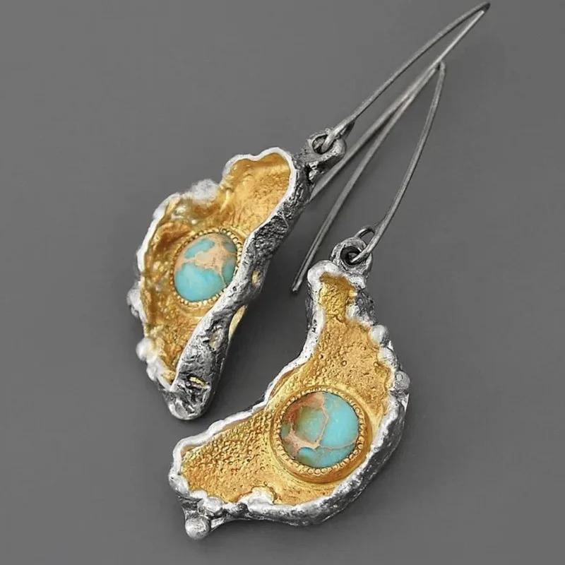 Vintage Irregular Creative Ear Styling for Women Able Retro Oil Painting Daily Best Friend Jewelry Gifts Accessories