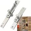 1 Set 360 Degree Rotate Stainless Steel Hidden Door Hinge Kit Heavy-duty Door Pivot Hinge for Wooden Door/Secret Doors/Bookshelf