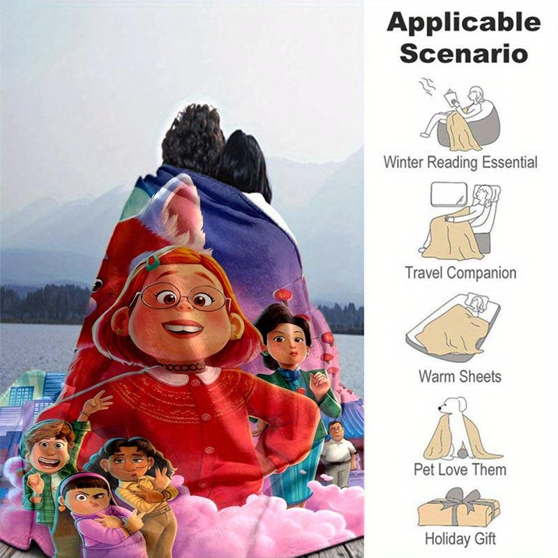 1 Stück, „Gemütliche Rote Panda Decke, Perfekt für Wohnkultur, Sofabezug, Außenbereich, Geschenke, Weiche Wohndecken für Schlafzimmer, Wohnzimmer, Reisen, Camping,