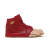 Damen Air 1 Retro High Premium 'Dipped Toe - Rot' (Damengrößen) Rot / Gold-Braun Vintage Basketballschuhe AH7389 607