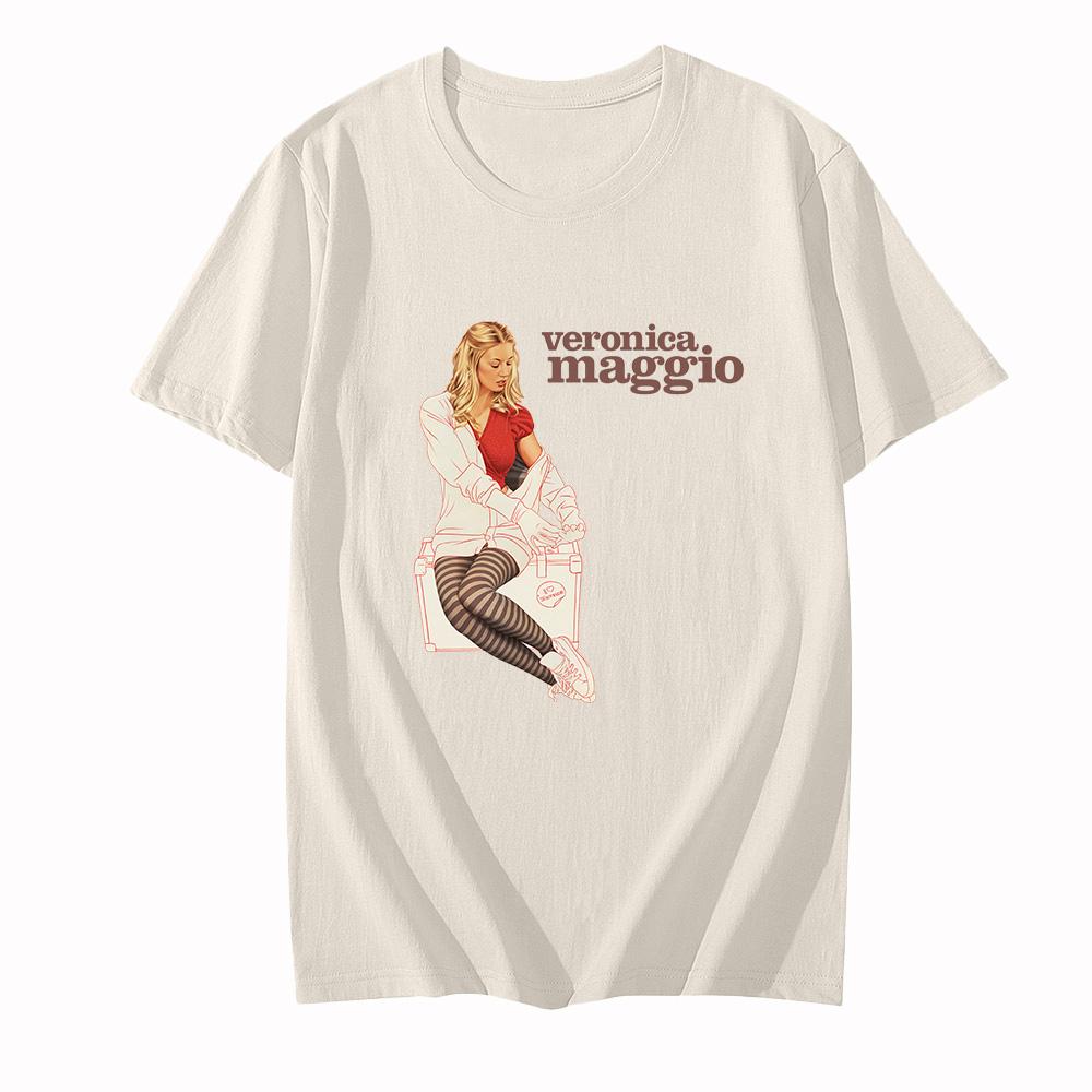 T-shirt Veronica Maggio Stampa Grafica Unisex Casual Divertente Comoda Girocollo 100% Cotone Camisetas T-shirt Anime T-shirt Band Top Estivi