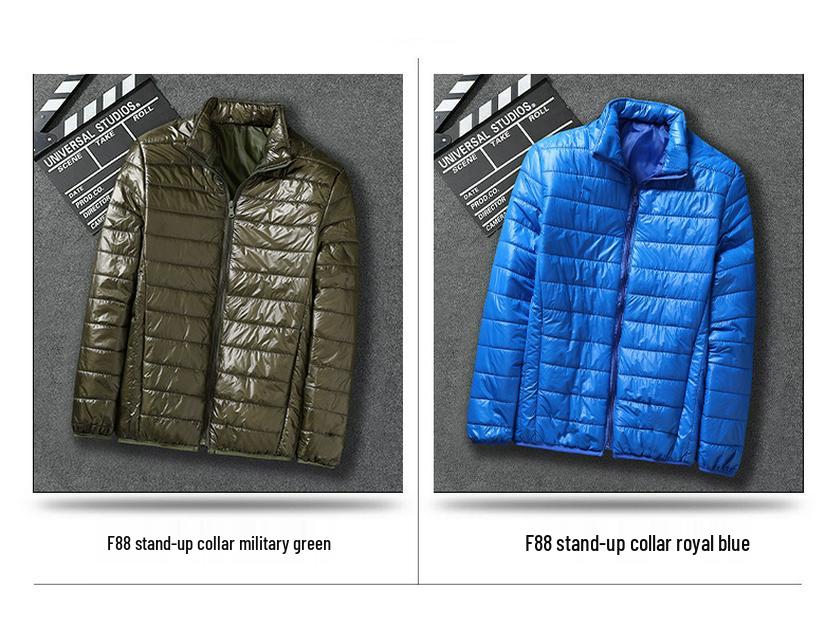 Herren Kapuzenjacke Minimalistisch Baumwolle - Trendige Kurze Einfarbige Lässige Oberbekleidung