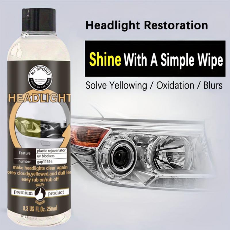Scheinwerferlinsen-Restaurator, Autoscheinwerfer-Restaurierung, 250 ml, Scheinwerfer-Reiniger und -Restaurator, Autoscheinwerfer-Restaurierung, Auto-Detailing