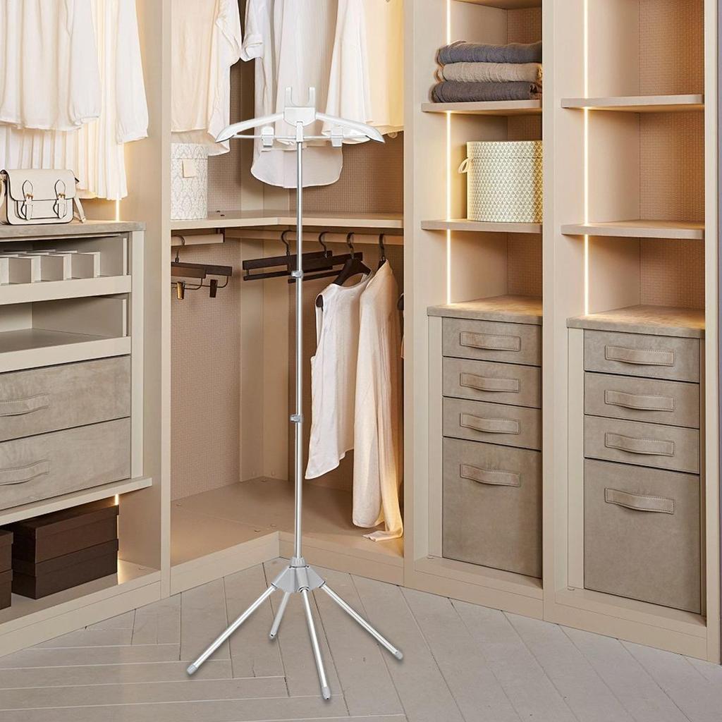 Height Adjustable Steamer Stand Handheld Garment Steamer Holder Rack Portable Laundry Steaming Clothes Hanger for Home Hotel