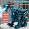 Cool Light Mechanical Dinosaur Simulation Fire Electric Puzzle Model  Children Play