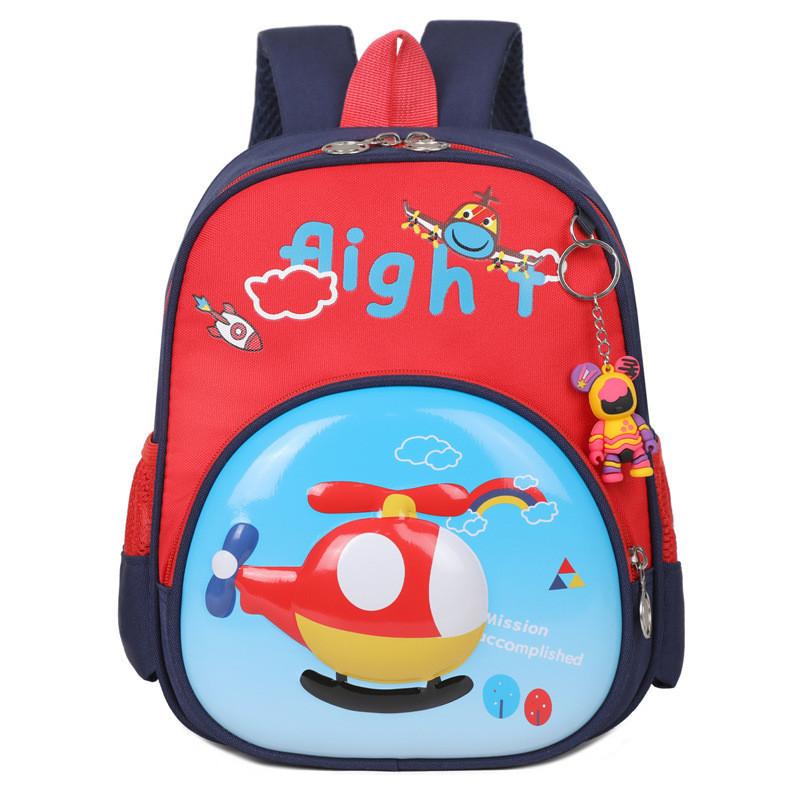 Cute Cartoon Kids Backpack For 3-5 Year Old Boys And Girls Oxford Cloth Breathable And Lightweight Modern And Trendy Style Animal Pattern