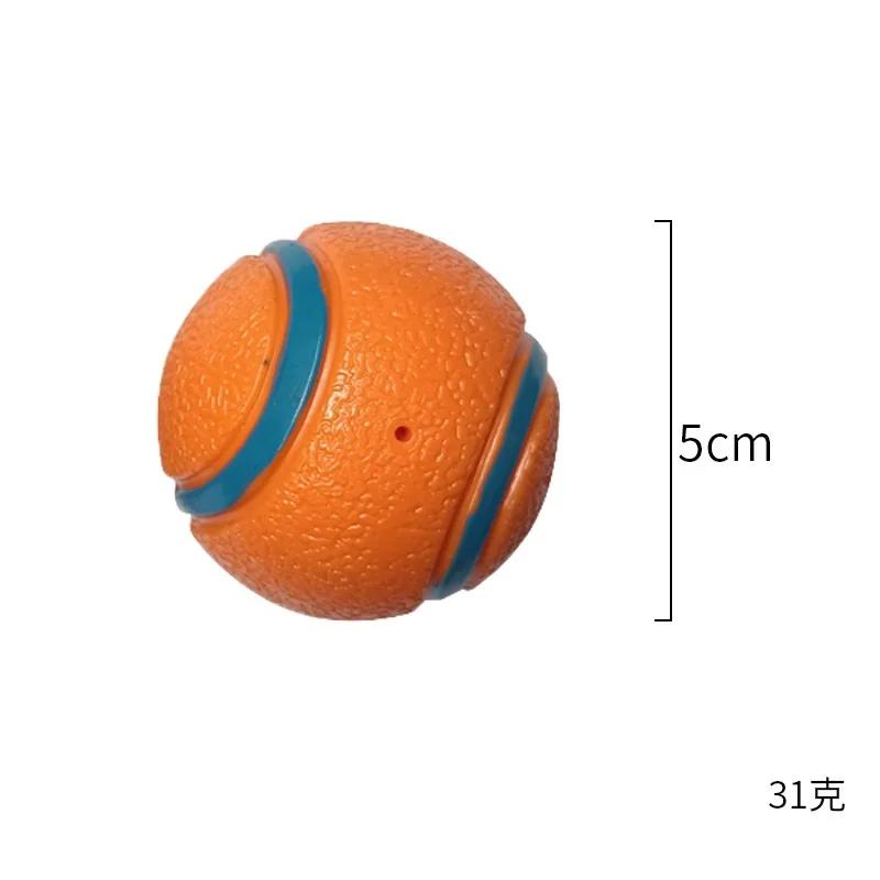 

Tough Dog Ball Toy for Aggressive Chewers Indestructible Fetch Ball with Solid Elastic Jumping Bounce Interactive Puppy Chew 5CM