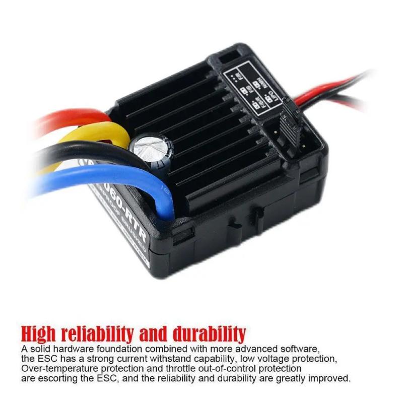 1060 Waterproof Hobbywing Brushed Esc Speed Control For 110 Lot P5 Rc Parts Car