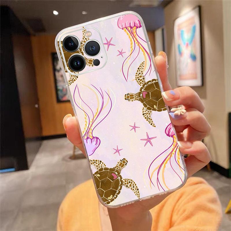 Sea Turtles Phone Case Carcasa Funda For iPhone 17 Pro Max 17 Air 16 15 14 13 Pro Max 15 16 Pro 15Plus Case