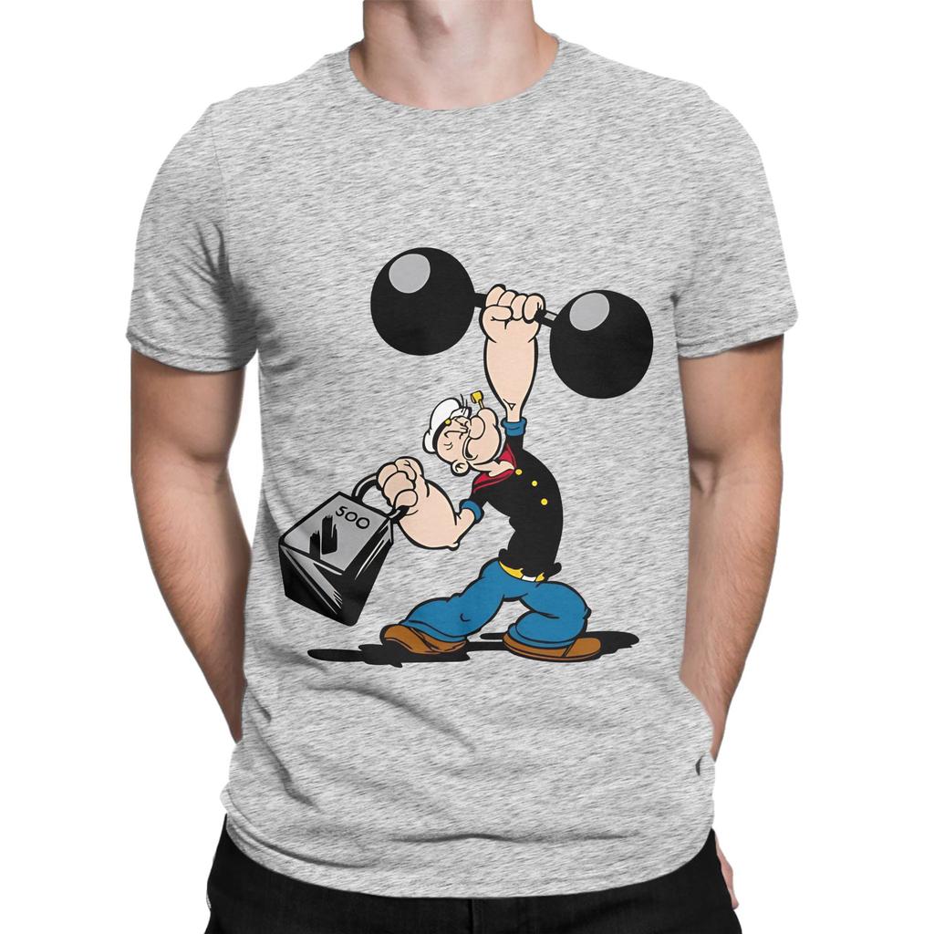 Ppopeye The Sailor Painting Funny 100 Cotton Tshirt Ppopeye Tops Tees For Unisex