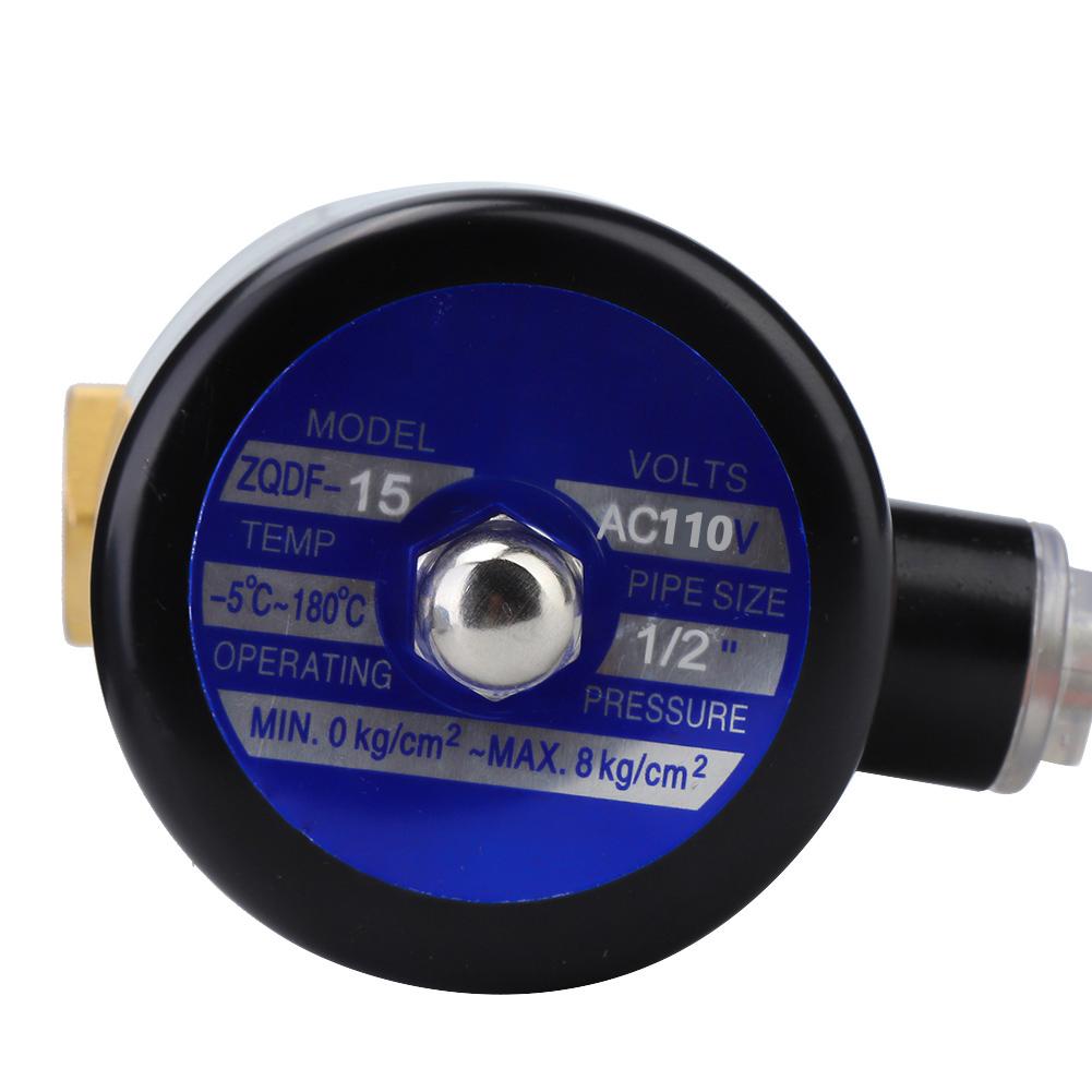 Steam Solenoid Valve Industrial Brass Female Thread G1 2in for Air Gas Oil ZQDF 15AC110V