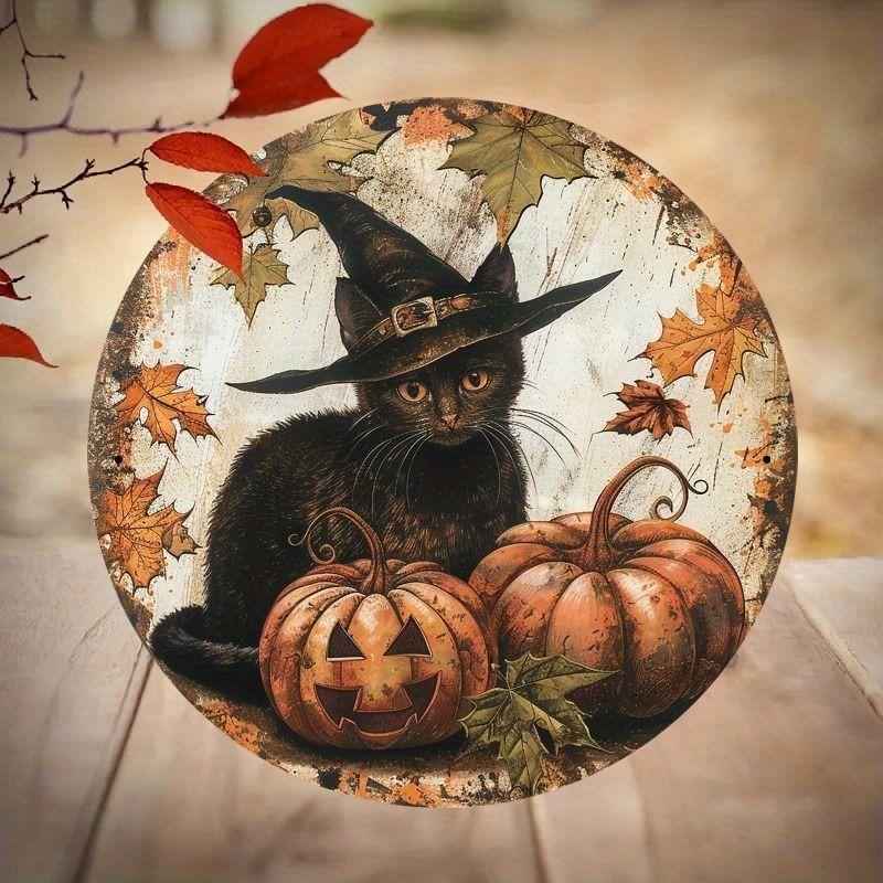 2D Flat Hanging Decorative Metal Sign Hand Painted Art