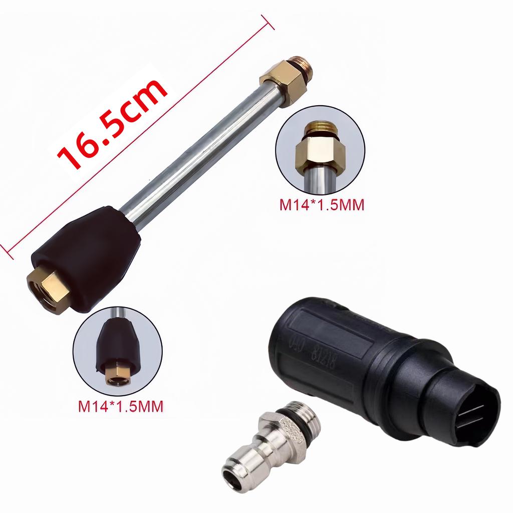 Angle Adjustable High Pressure Washer Nozzle Sprayer With 1/4" Quick Plug Connect & Extend Rod 3000 PSI