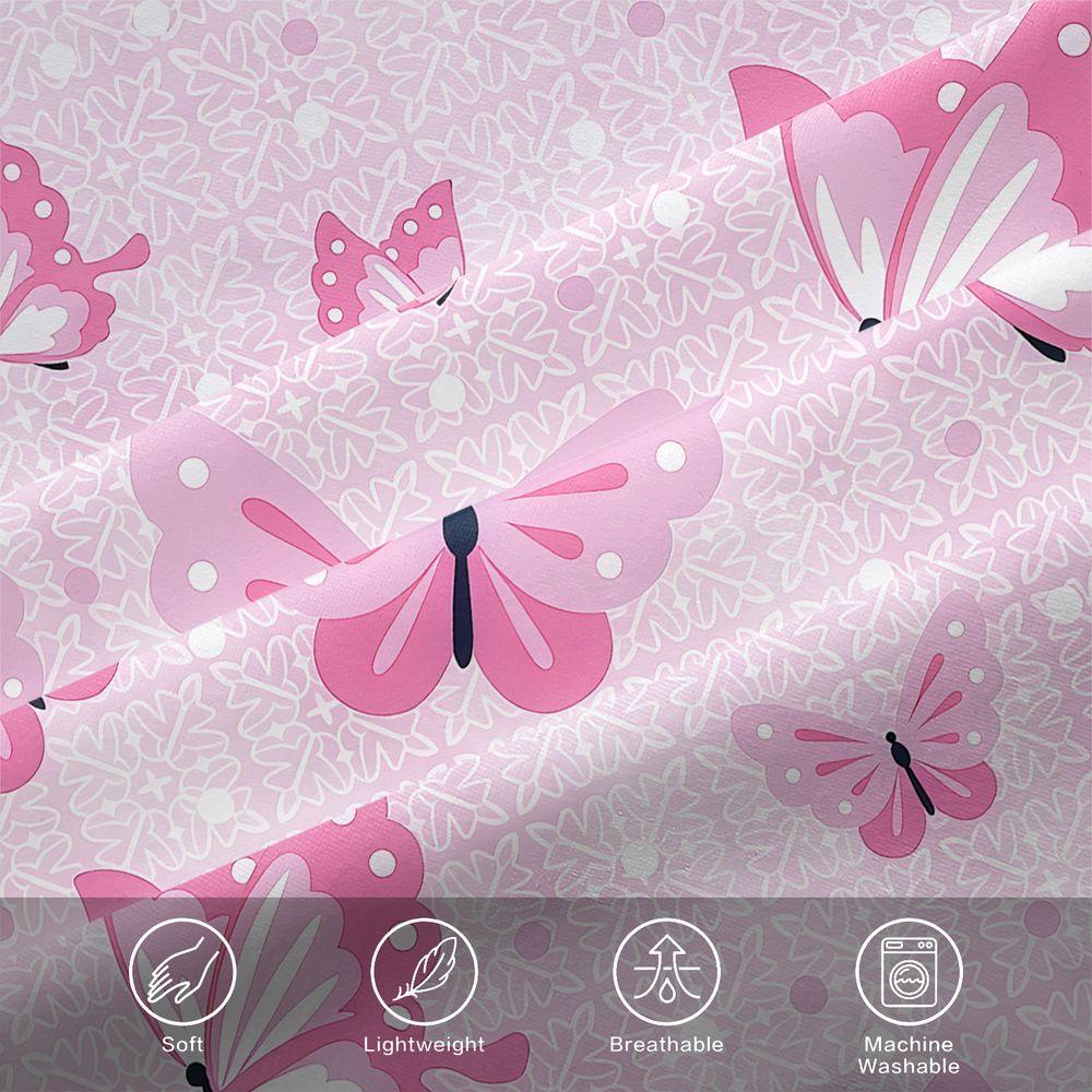 Butterfly Duvet Cover Set Aesthetic Floral Bedding Set Digital Print Quilt Cover Soft Microfiber Bedroom Home Decor