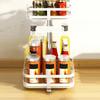 Carbon Steel Kitchen Storage Tray 360° Rotation Rotating Spice Shelf  Spice Bottle