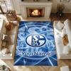 Fc Schalke (23) Customize Your Name Rug, Office Chair Cushion, Home Bedroom Living Room Gift.