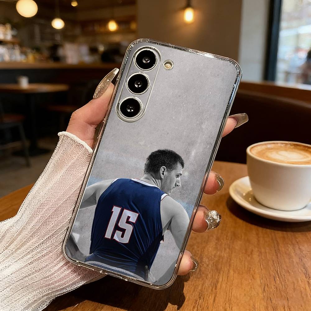 N-Nikola J-Jokic NJ Phone Case For Samsung S25,S24,S21,S22,S23,S30,Ultra,S20,Plus,Fe,Lite Transparent Cover