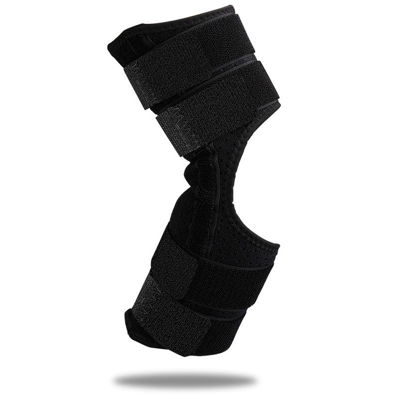 Adjustable Breathable Spring Elbow Brace with Four-Fold Straps