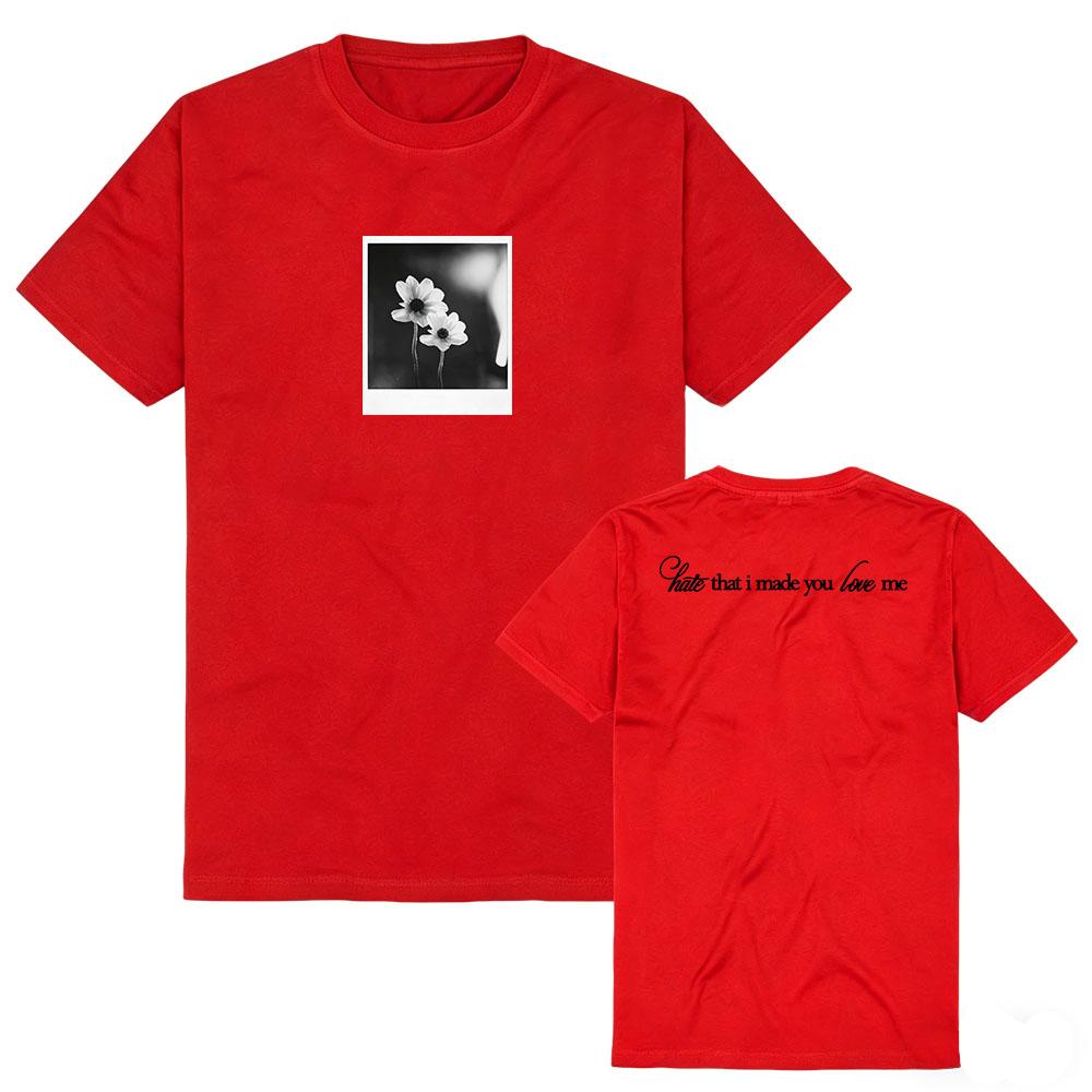 Hate That I Made You Love Me Tee Ariana Grande Petal Album Design Tshirt Summer Short Sleeve Loose Unisex Unisex Graphic Shirts