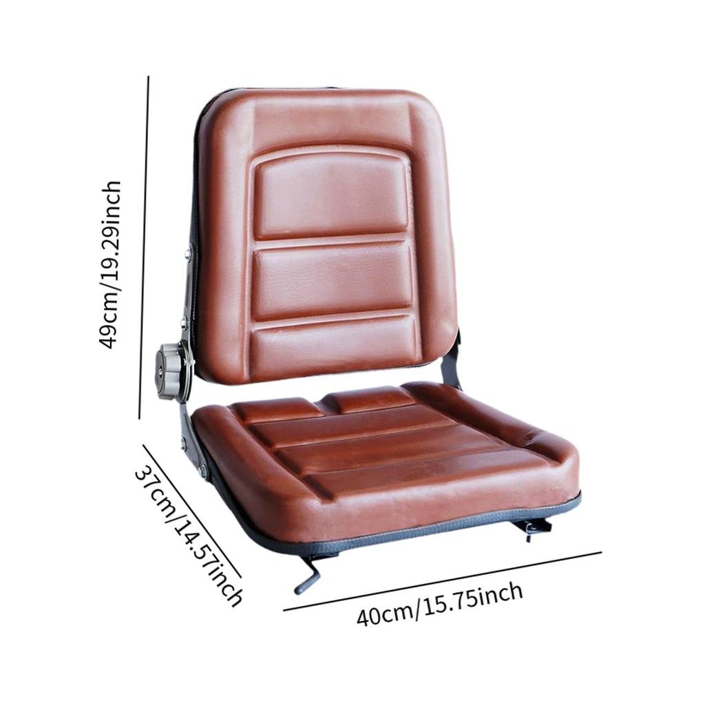 Comfortable Forklift Seat Wear Resistant Sponge Universal Tractor Chair Easy Installation for Lawn Mowers Telehandlers Cranes