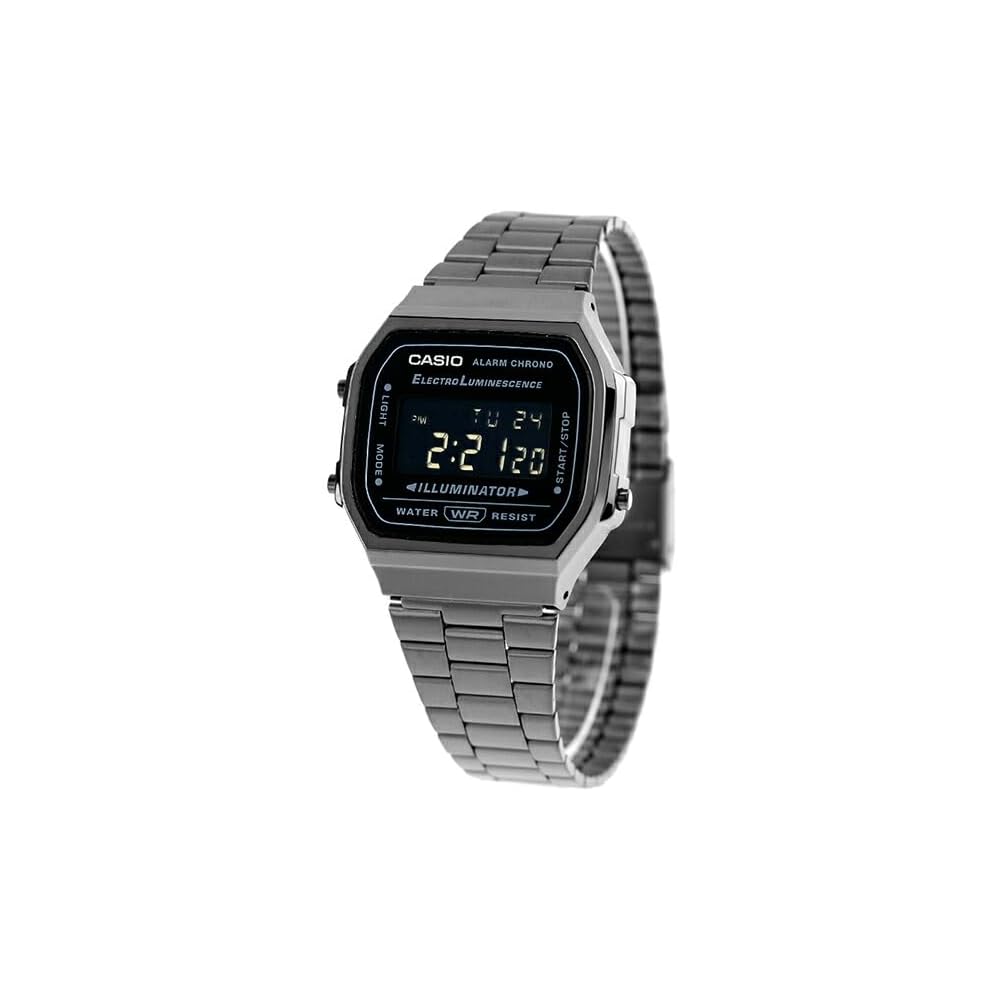 Casio Vintage Chupacasi Quartz Men s Wristwatch A168WGG-1B Stainless Steel Water Resistant