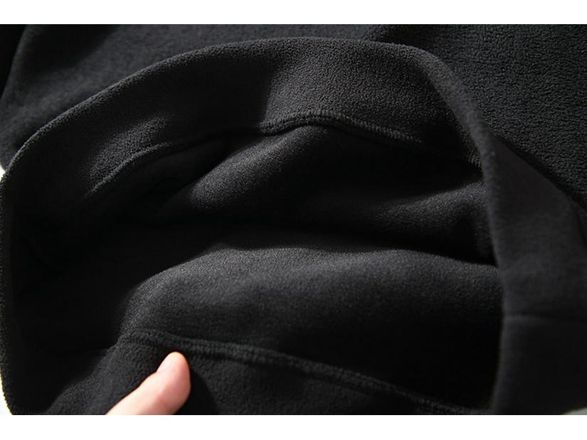 Men's Heavyweight Half-Zip Stand Collar Coral Fleece Sweatshirt - Super Warm Winter Casual Base Layer