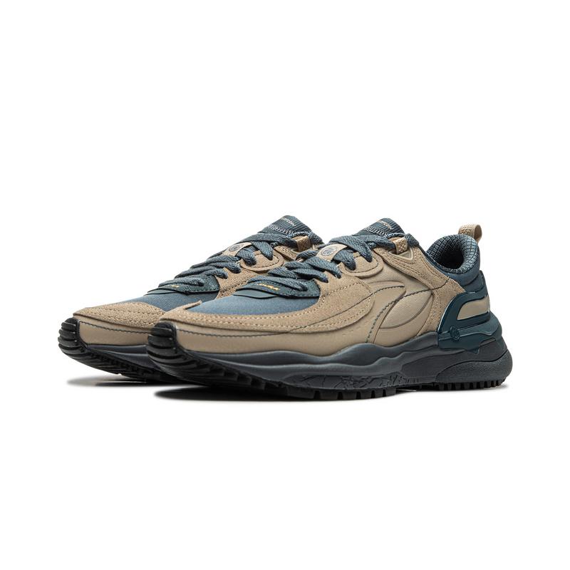 New LiNing CF Tracing Origin V4 Low Top Casual Shoes Men's Umber Blue AGLU283-1