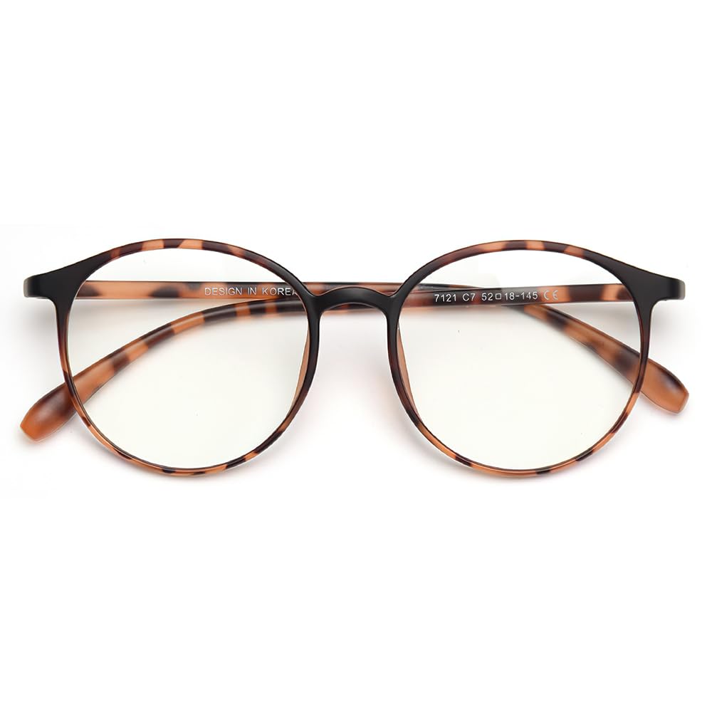 FEISEDY Blue Light Blocking Glasses for UV400 for Computer Korean B1134 Women, Protection, TR90, Use, Ultra-Lightweight, 14g, Stylish, Design, Unisex,