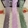 Width 3-4 Cm Nylon Spandex White Elastic Eyelash Lace Trim for Wedding Dress Sofa Curtain Material Lingerie