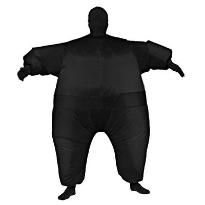 Sumo Maskierter Mann Aufblasbares Kostüm Maskerade Ganzkörperanzug Weißfisch Aufblasbares Kostüm Jumpsuit Anzug
