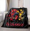 Custom Name Wolverine Deadpool Flannel Blanket Throw Blanket Soft Warm Sofa Bed Decor Unique Gift