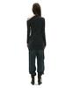 PARTIMENTO WOMEN Pwc Asymmetrical Bow Tie Wrap Jersey Top_Charcoal Melange