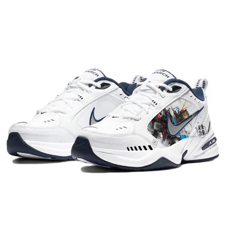 

Nike Air Monarch 4 Slip Resistant Abrasion Resistant Low top Chunky Sneakers Unisex Blue White 415445-102(Team10-) 37.5