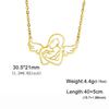 Cazador Lovely Family Pendant Necklaces Mom Dad Children Baby Pregnant Woman Stainless Steel Choker Jewelry Mother Day Gift New