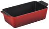 23cm Cherry Red Loaf Pan, Cake Pan, Bread, Terrine Pan, Cast Iron, Enamel, Gas, Induction, and Oven Safe [Official Japanese Product]