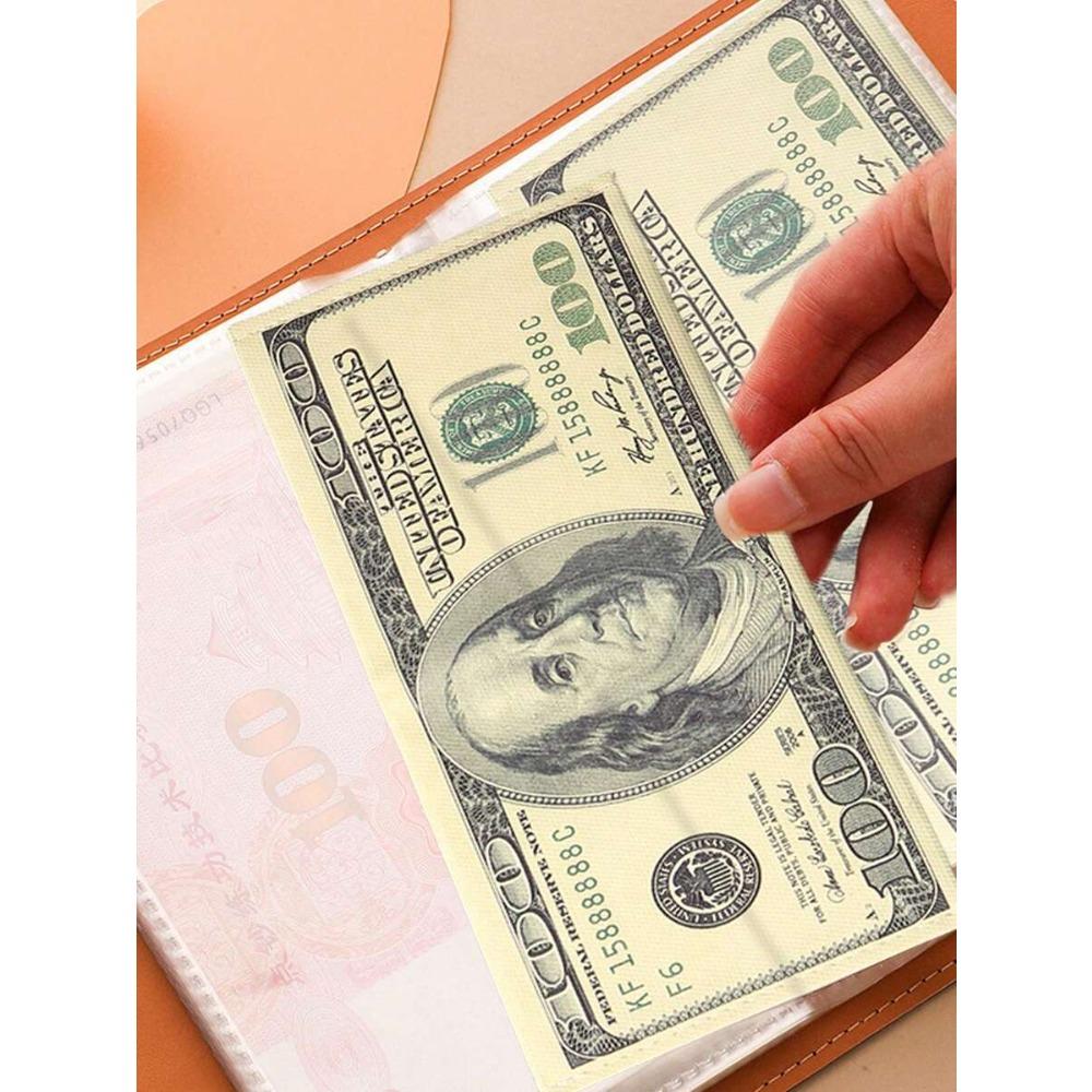 Savings book, binder, challenge to save money