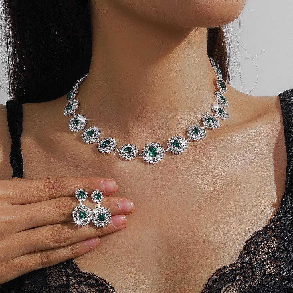Necklace Earring Jewelry Set, Formal Necklace Set, Bridal Fashionable Jewelry Set