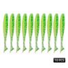 MEREDITH Easy Shiner Esca Morbida 50mm/0.88g & 65mm/1.52g & 75mm/2.4g & 100mm/4.8g 10 pezzi Classico Coda a T Luccio Persico JXS01