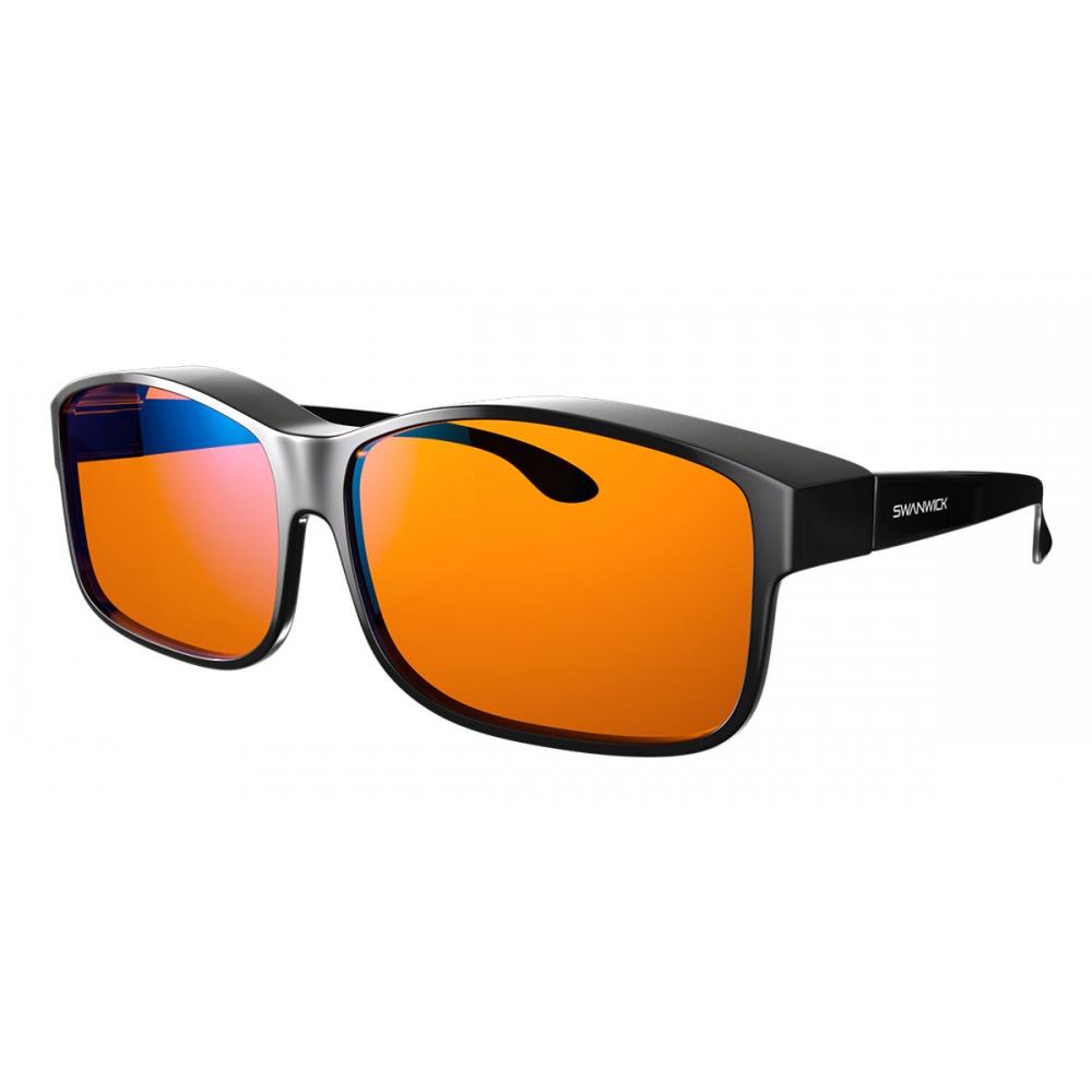 

Swanwick Fitover Night Blue Light Block Black Unisex Eyeglasses Black/60-15-138
