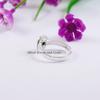 Natürlicher Granatring, Zarter Ring, Handgefertigter 925er Sterling Silber Ring, Designer Ovaler Granatring, Geschenk für Freunde