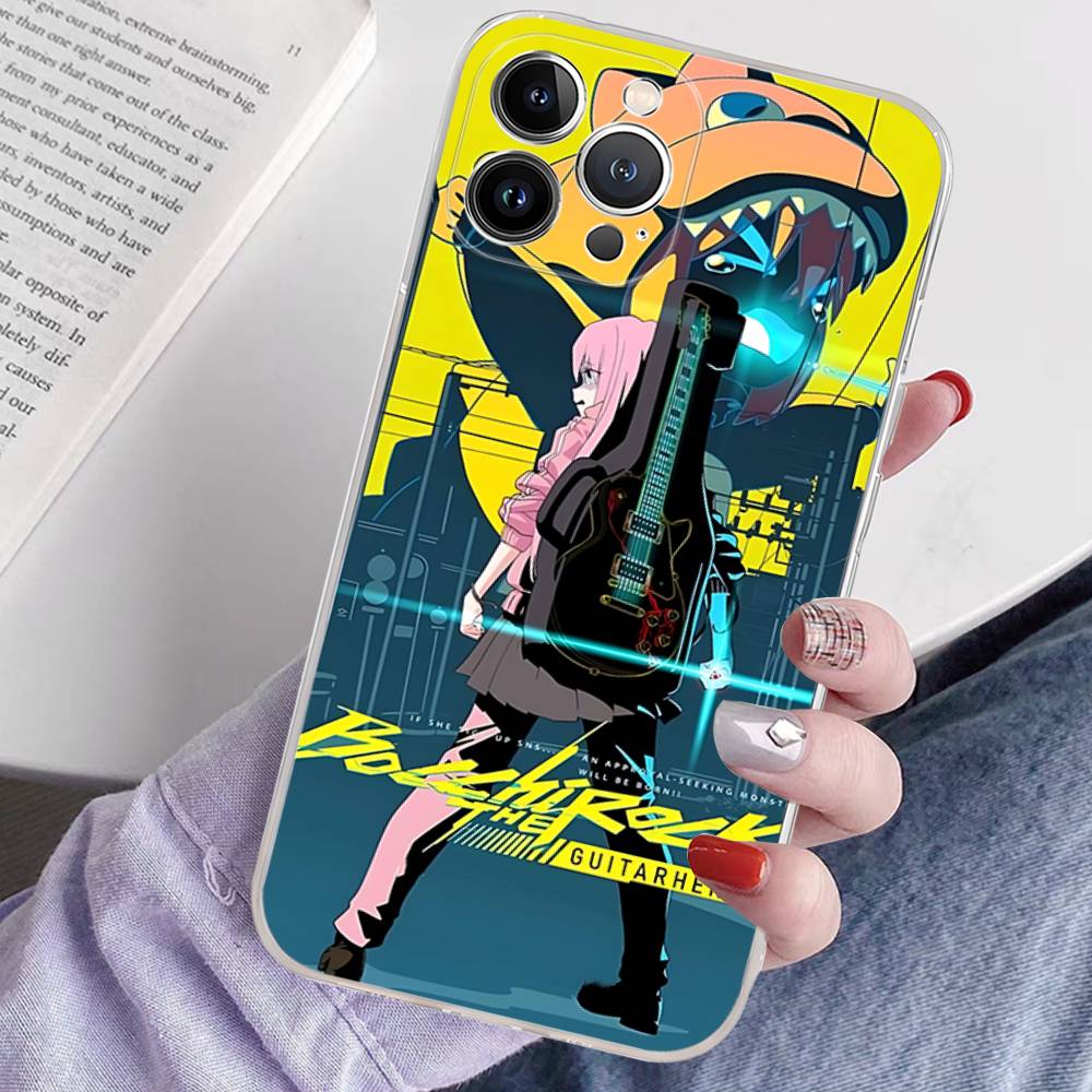

1pc Anime B-bocchi The Rock Phone Case For IPhone 17 16 15 14 11 12 13 Mini Pro XS Max Plus Funda Shell iPhone 16e