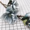 1 pz Grande Magnolia Decorazione di Cerimonia Nuziale Fiori di Seta 3D Ramo di Orchidea Fiori Finti Artificiali per la Decorazione Domestica Decorazioni per Feste 99 cm